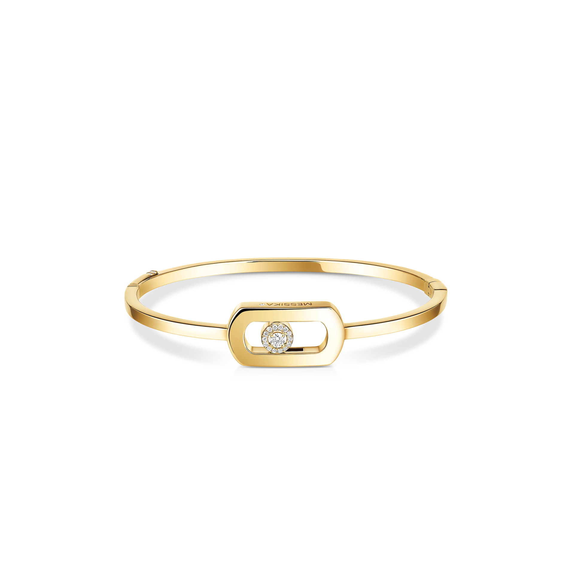 Mes1kaa so move bangle yellow gold d1am0nd bracelet 13757-yg
